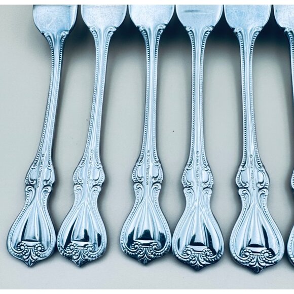 Set Of 8 Towle Old Colonial 18/10 Stainless 8" Dinner Forks Flatware - Picture 7 of 10